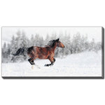 Snow Spirit Wall Art - White/Dark Brown - 10 X 20