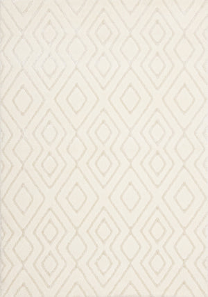 Sasha Soft Diamonds Area Rug - 5' X 8' - Cream