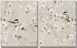 Delicate Song Wall Art - Beige - 16 X 20 - Set of Two