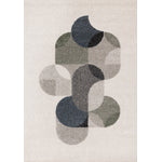 Misha Modern Geometric Area Rug - 8' X 11' - White/Grey