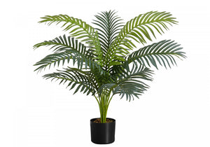 34" Palm Tree With 5" Black Pot - Green
