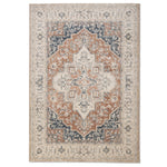 Salsa Medallion Outdoor Rug - 8' x 10' - Orange/Blue