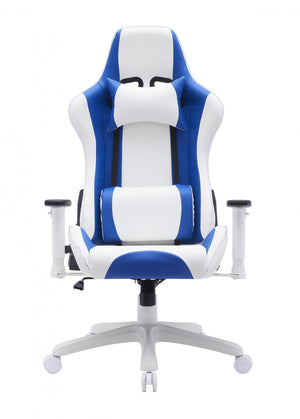 Thrine Gaming Chair - White/Blue