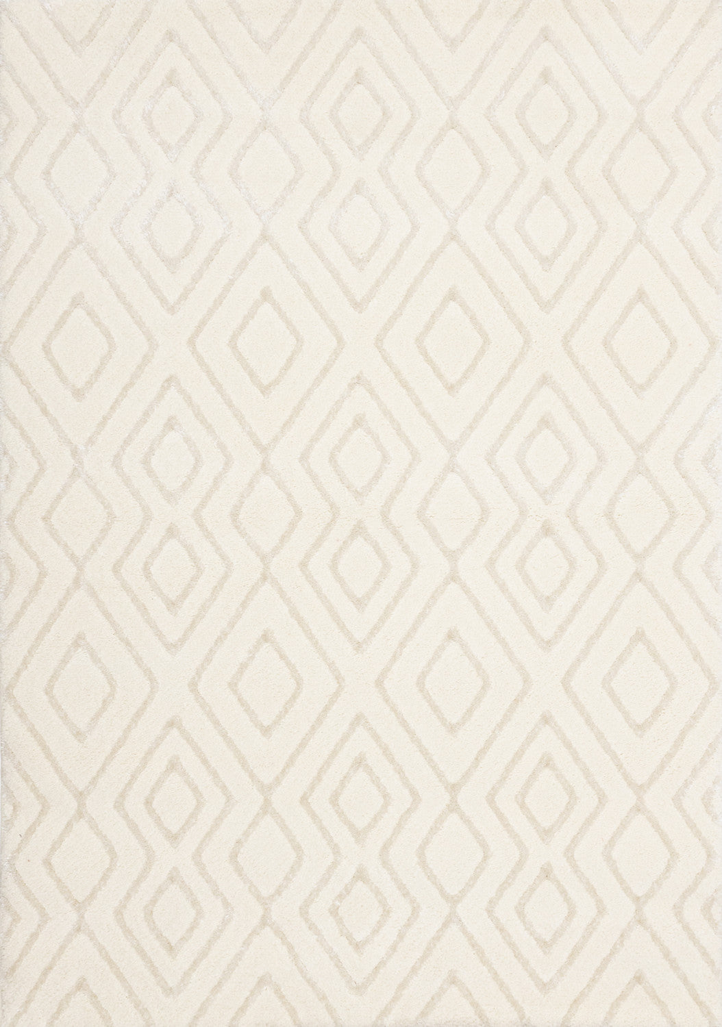 Sasha Soft Diamonds Area Rug - 7' X 10' - Cream