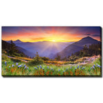 Silence Sunrise Wall Art - Multi-Colour - 20 X 40