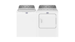 Maytag Laveuse à chargement par le haut 5,2 pi³ et sécheuse électrique 7,0 pi³ blanc MVW5035MW/YMED5030MW