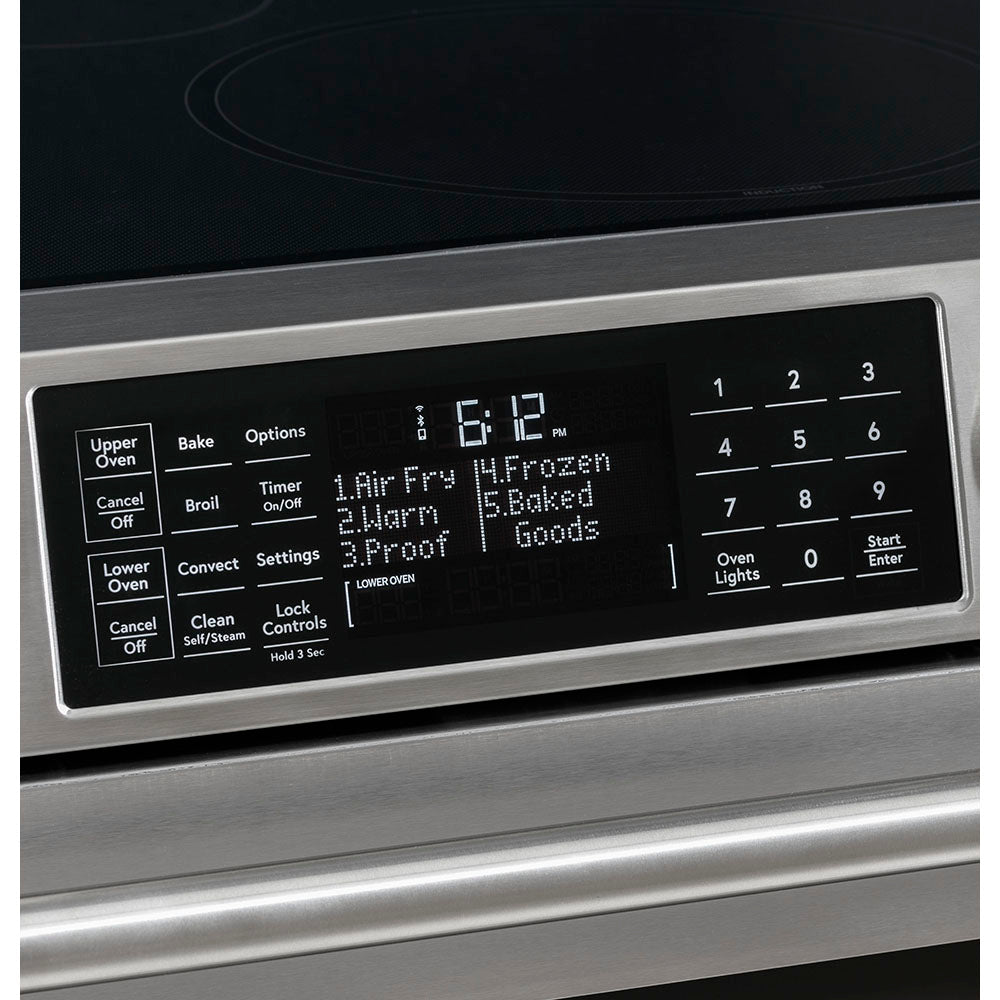 Café Stainless Steel 30" Electric Double Oven Range with Built-in Wifi and No-Preheat Air Fry (6.7 Cu. Ft) - CCES750P2MS1