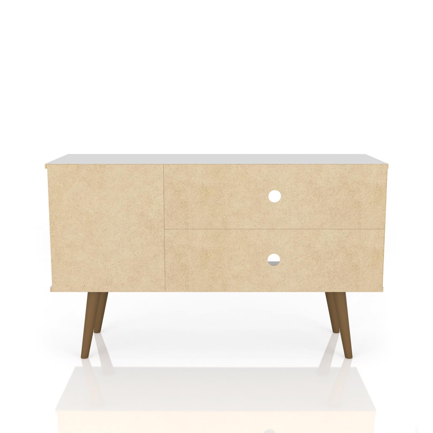 Lekedi 42" TV Stand - Gloss White/Aqua Blue