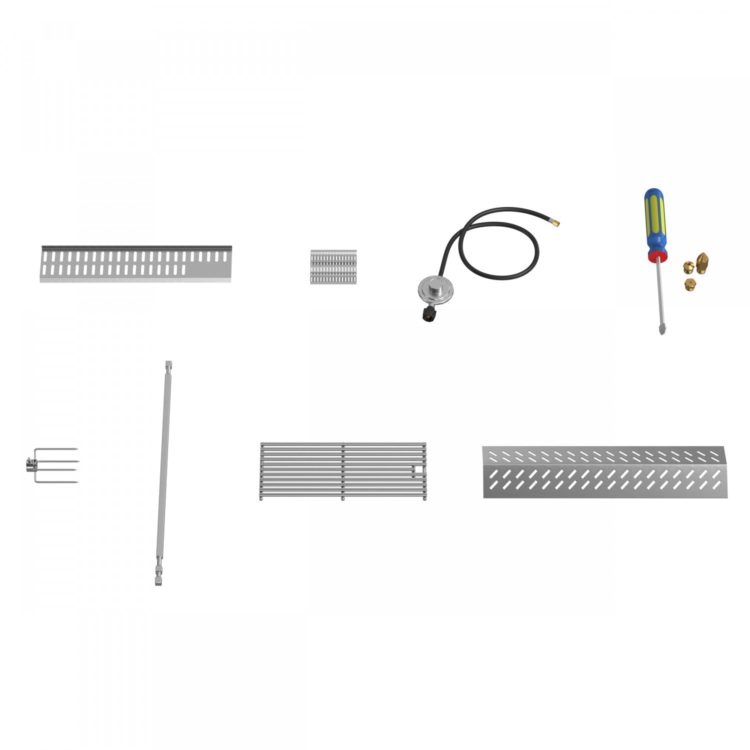 Forno All'Aperto Black Countertop Outdoor Kitchen with 74,600 BTU BBQ, Pizza Oven and Bar Module - FODKT2551BLK