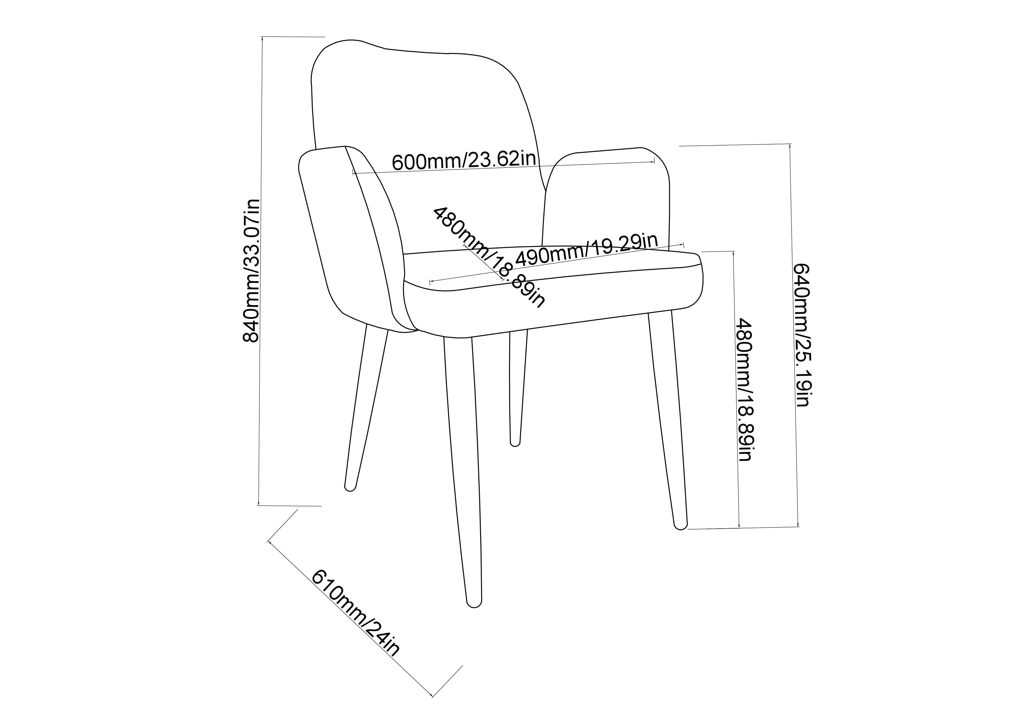 Wynn Dining Chair - Beige - Set of Two