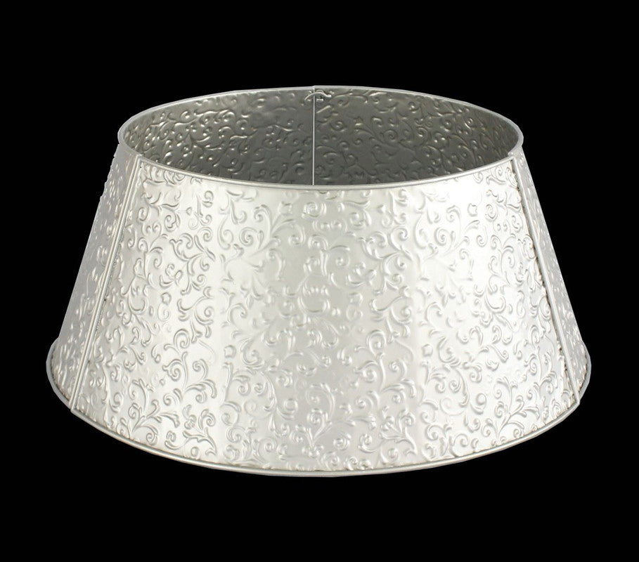 Jingle Metal Christmas Tree Collar - Silver