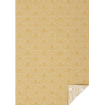 Summer Breeze 6'7" x 9'6" Outdoor Reversible Rug Rainbow Arch Pattern - Yellow, White