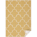Summer Breeze 6'7" x 9'6" Outdoor Reversible Geometric Rug - Yellow, White