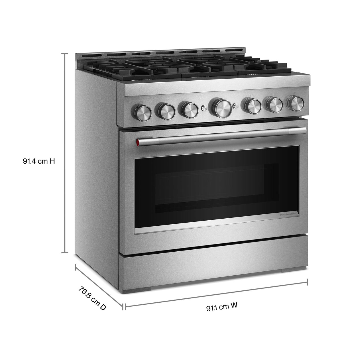 KitchenAid Stainless Steel Slide-In Gas Range (5 cu. ft.) - KFGS936SSS