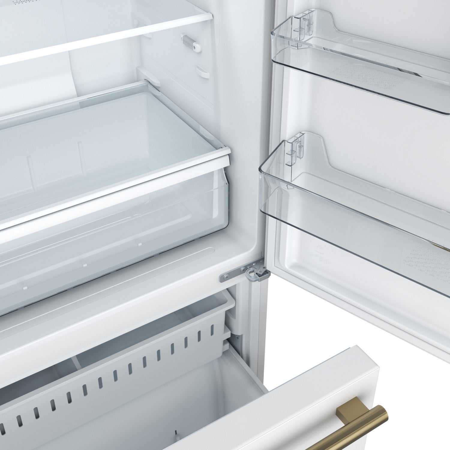 Forno Milano 62" White 2-piece Freestanding Dual Bottom Freezer Refrigerator (34.4 Cu. Ft.) - FFFFD1787-60WHT