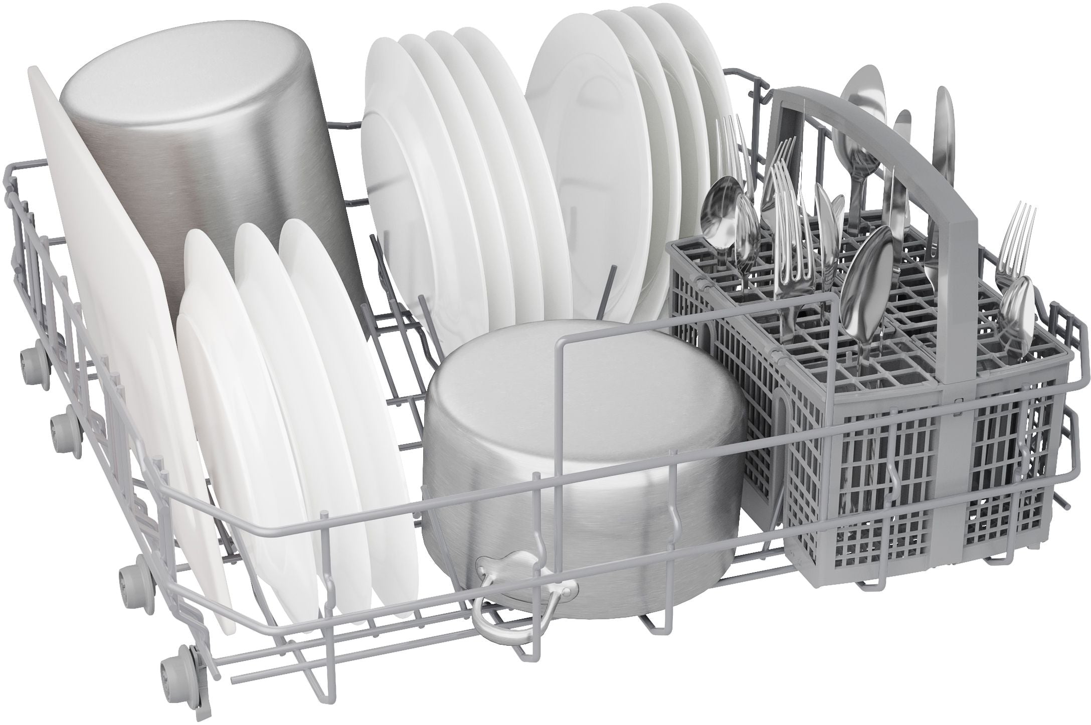 Bosch Black 100 Series 24" Dishwasher with Recessed Handle - SHE2ADF6N