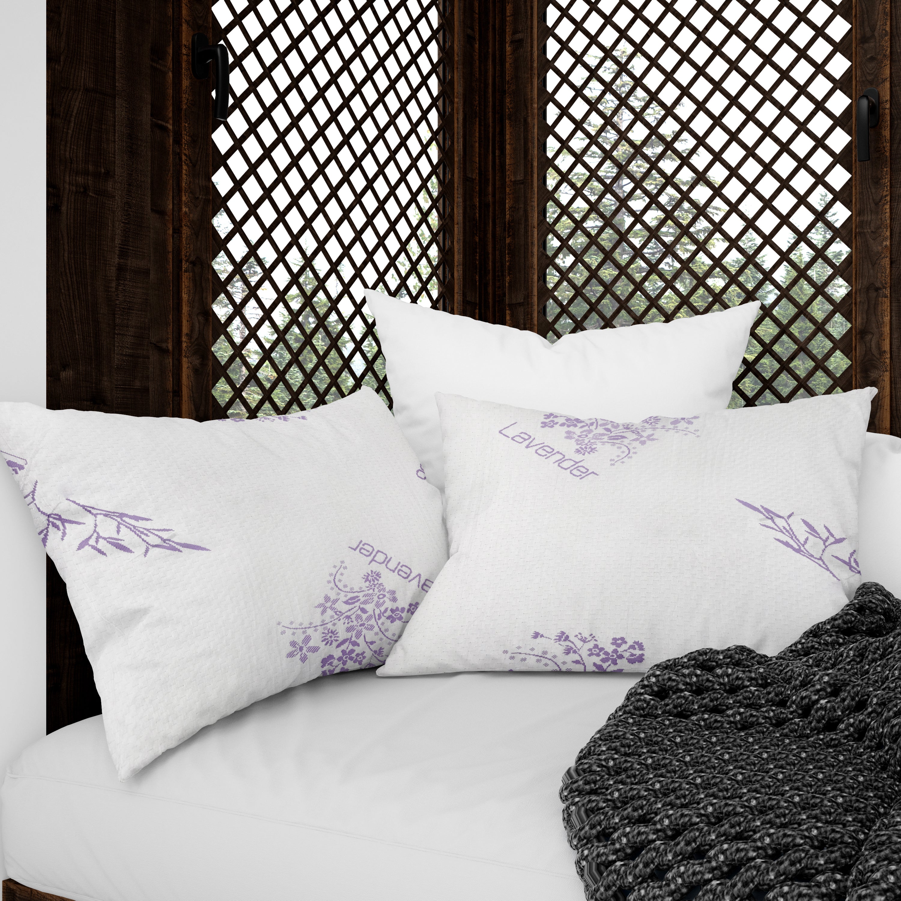 Cotton House 2 Pack Lavender Infused King Pillow