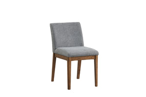 Skye Chaise sans bras - noyer, gris