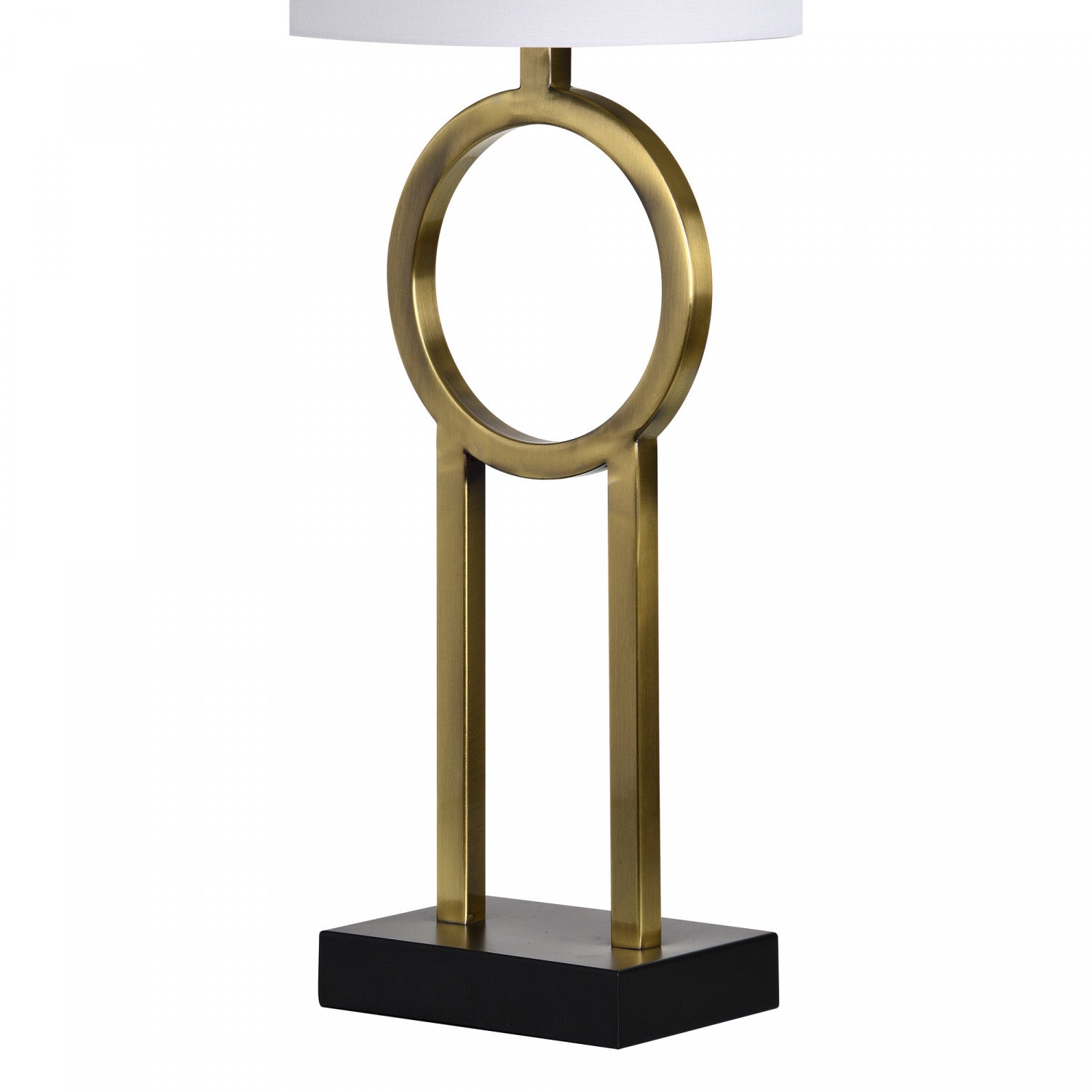 Lington Table Lamp - Plated Antique Brass/Black - Set of Two
