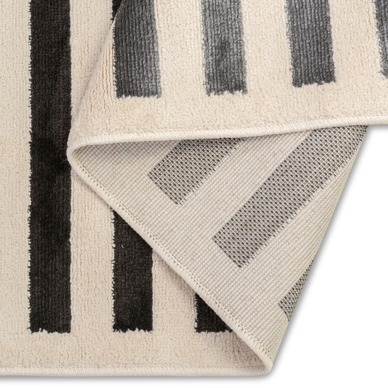 Urbane Lines Rug - 5' x 8' - Grey/Black