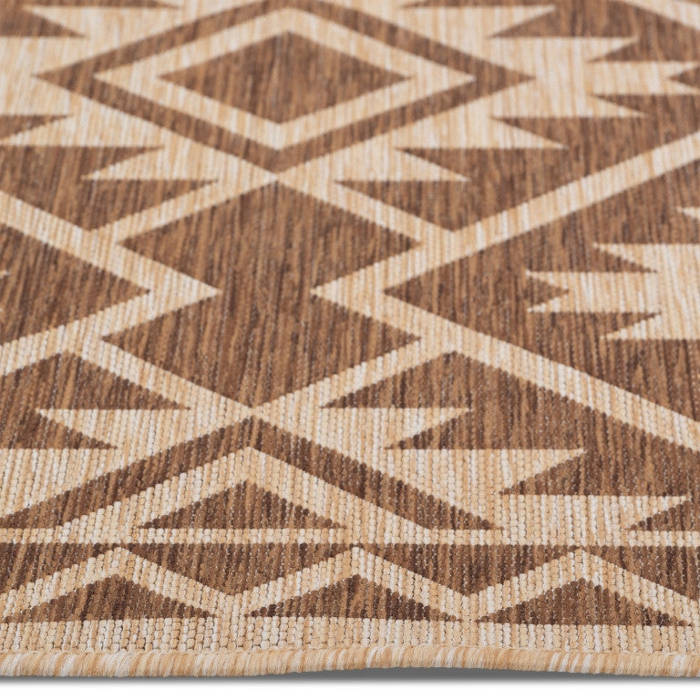 Cabana Tribal Indoor/Outdoor Rug - 6' x 9' - Brown