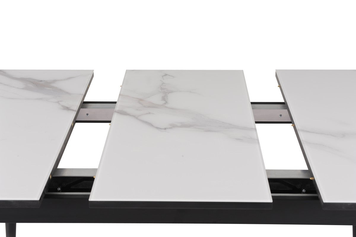 Erme Extendable Dining Table - White
