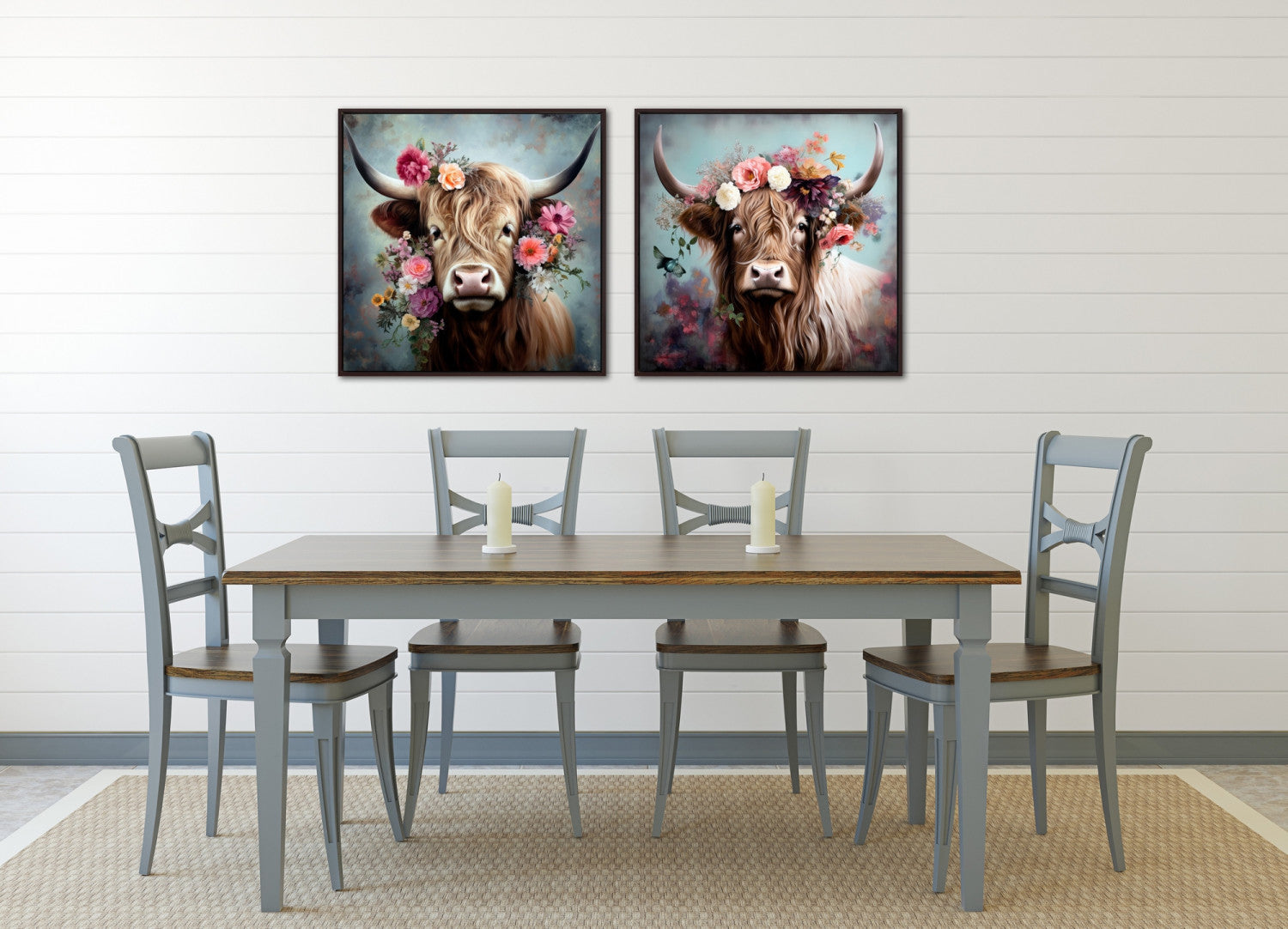 Floral Majesty I Wall Art - Multi-Colour - 24 X 24