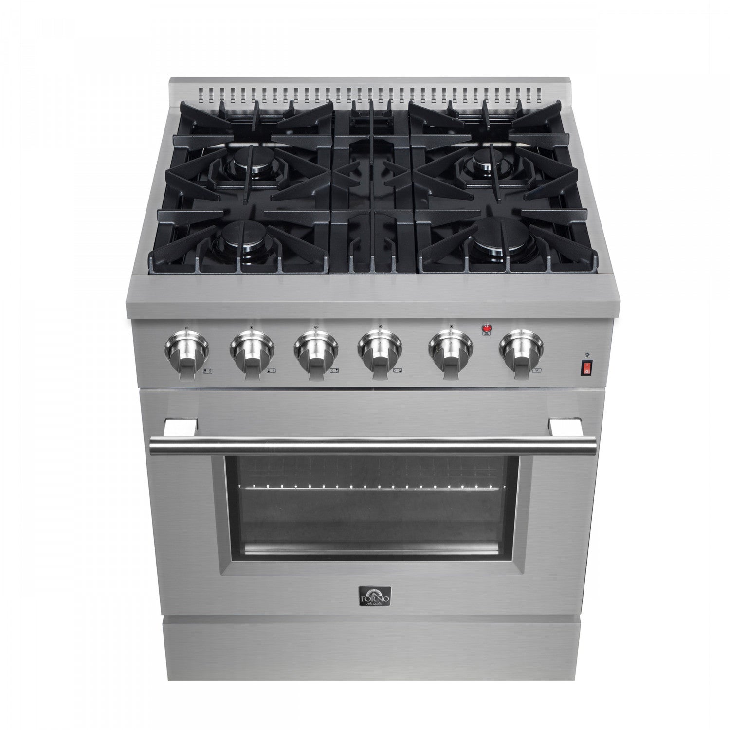 Forno Marco 30" Stainless Steel Dual Fuel Range with True Convection (4.32 Cu. Ft.) - FFSGS6197-30