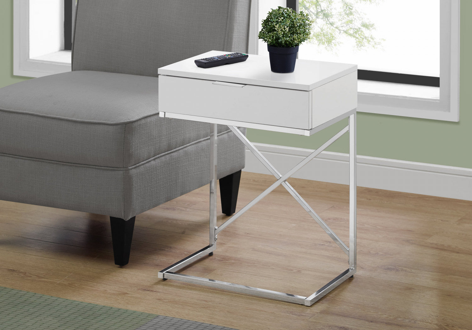 Sienna Side Table - White