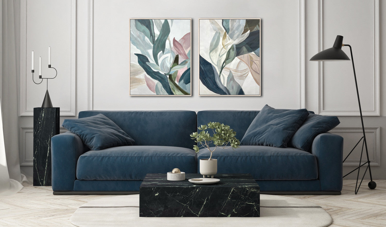 Layered Silence I Wall Art - Multi-Colour - 30 X 24