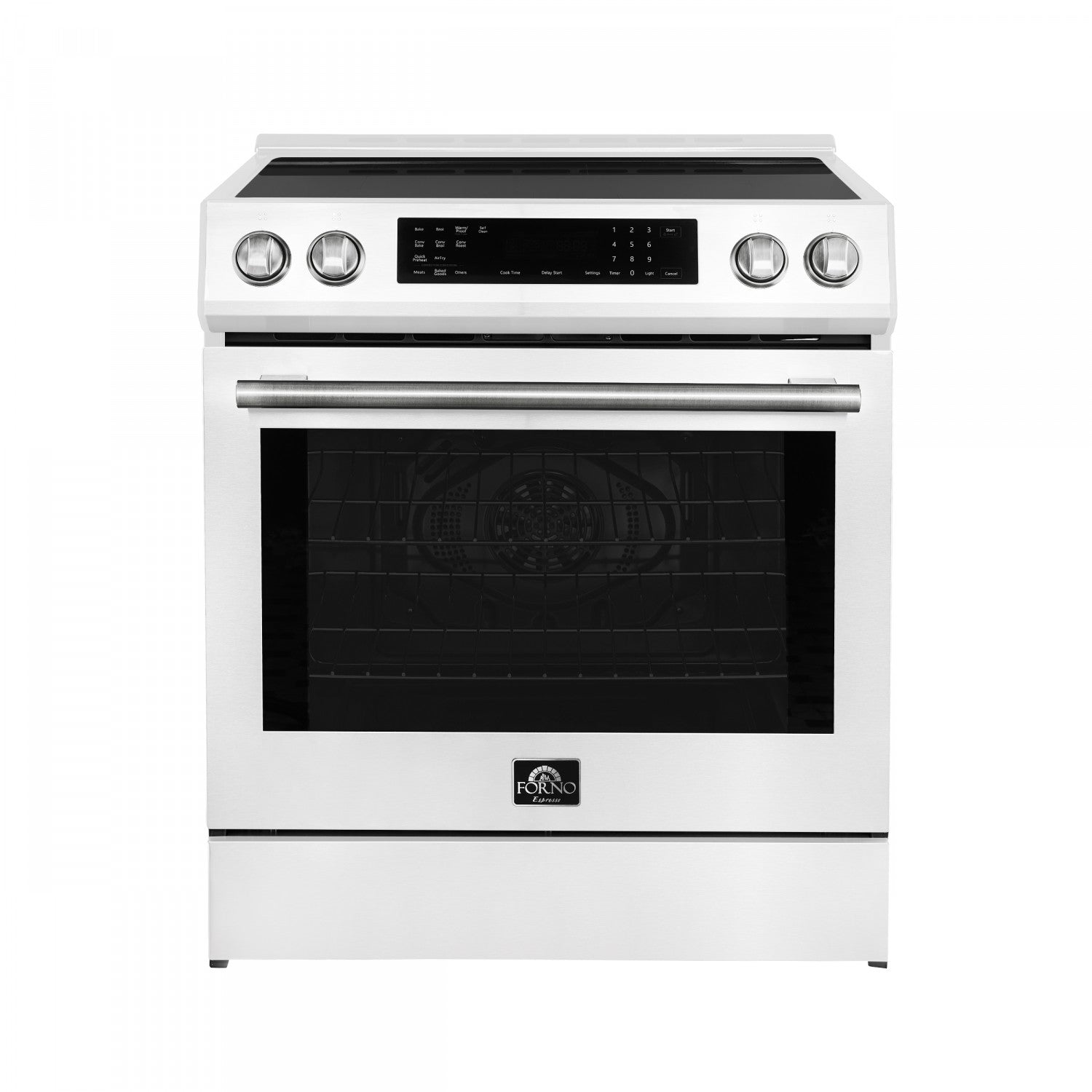 Forno Donatello White Slide-in Induction Range with True Convection (5.0 Cu. Ft.) - FFSIN0905-30WHT