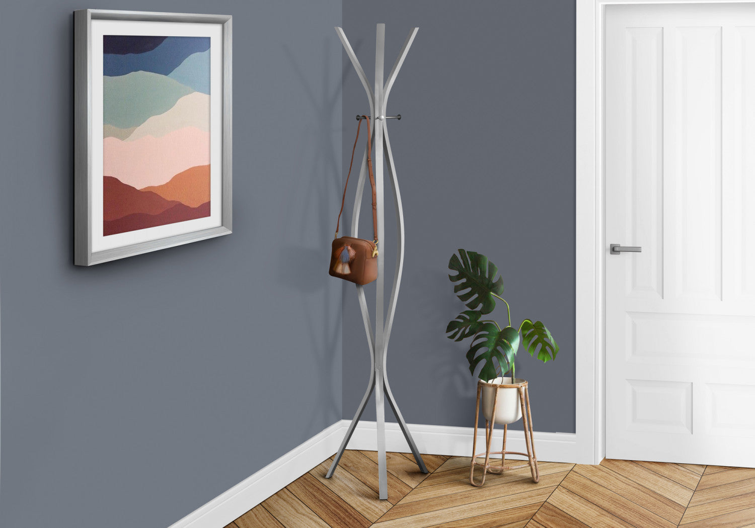 Nale Coat Rack - Silver