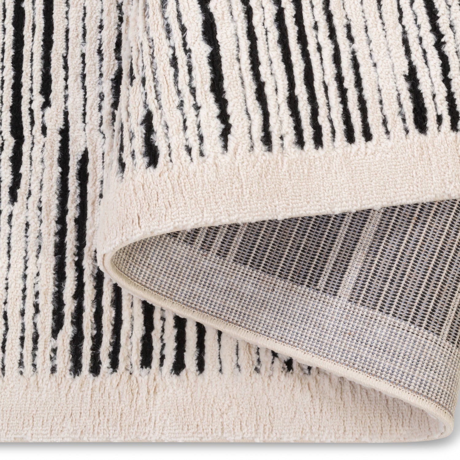 Sherpa Stripes Rug - 6' x 9' - White