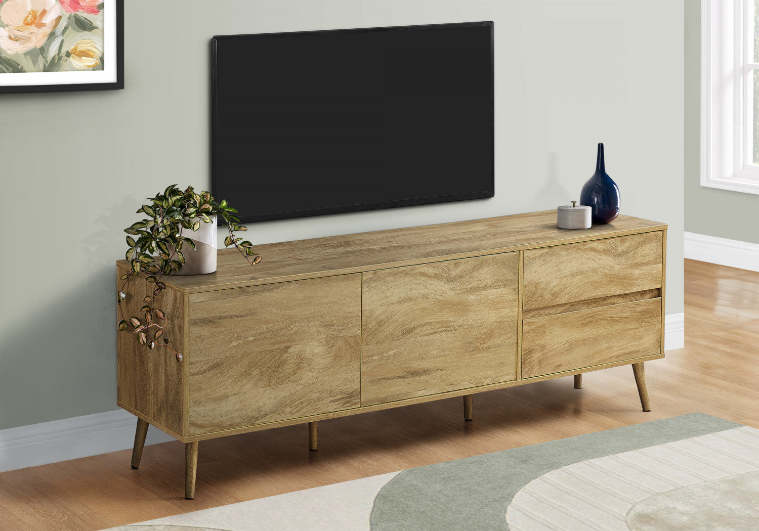 Sinclair 71" TV Stand - Walnut