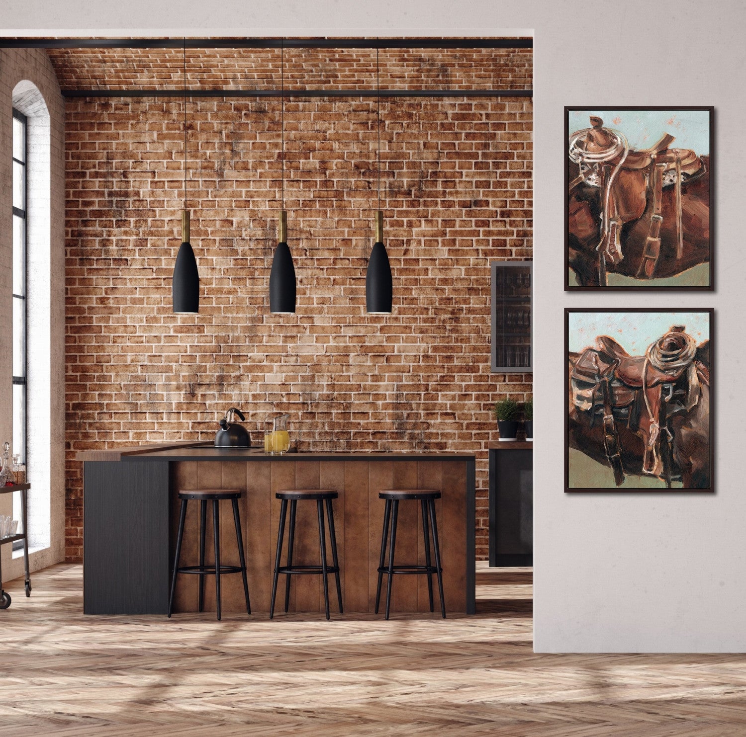 Cowboy’s Companion I Wall Art - Brown - 24 X 30