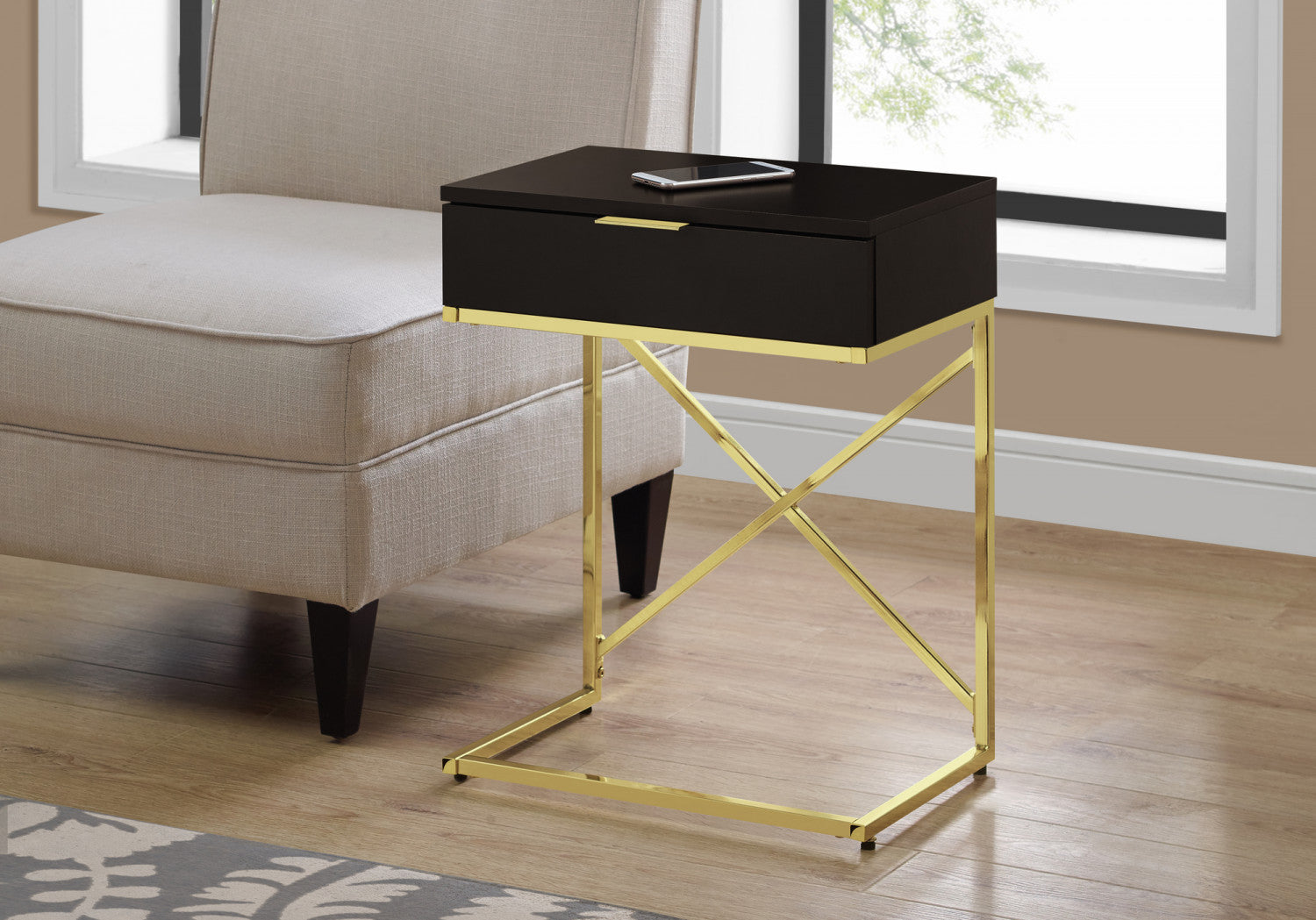Sienna Side Table - Brown