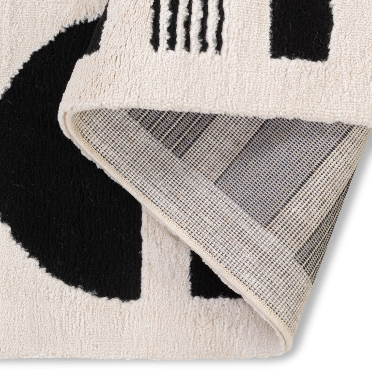 Sherpa Shapes Rug - 5' x 7' - White