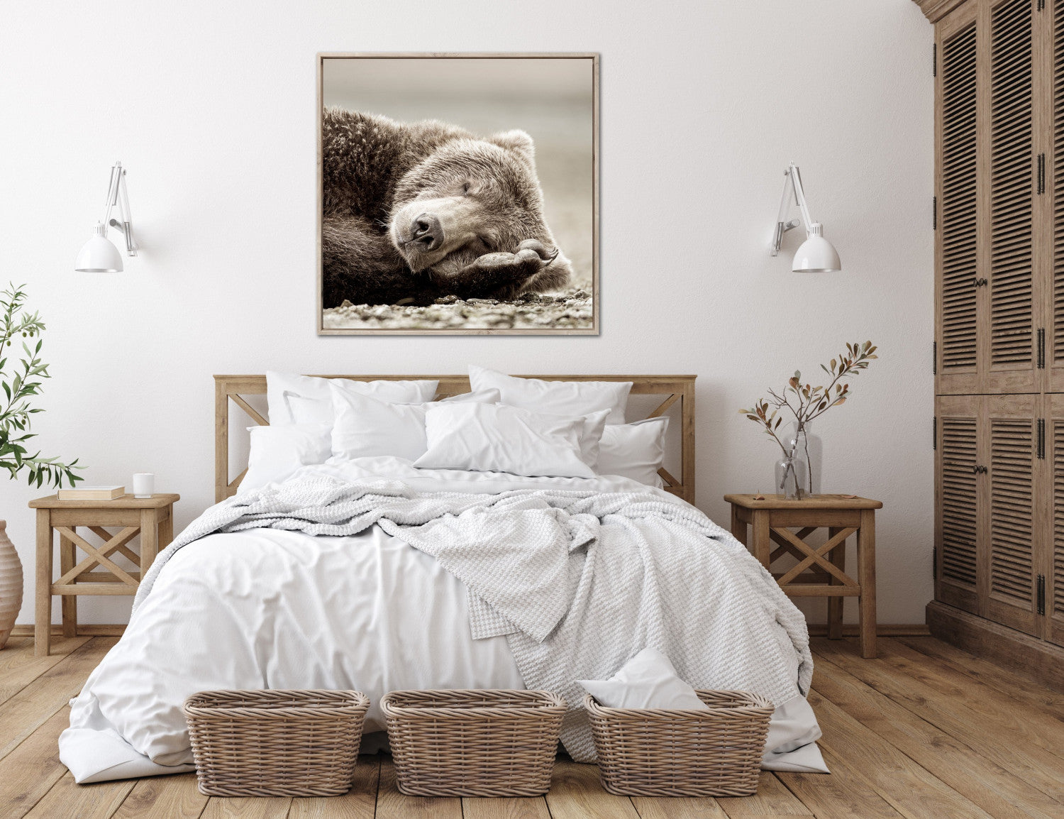 Slumbering Giant Wall Art - Brown - 36 X 36