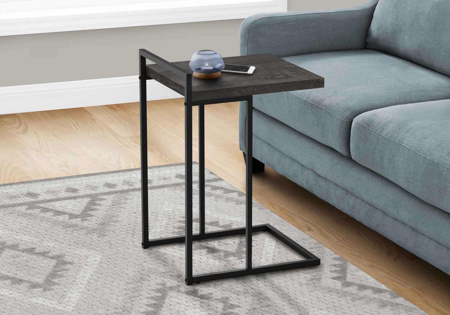 Cedar Side Table - Black Wood