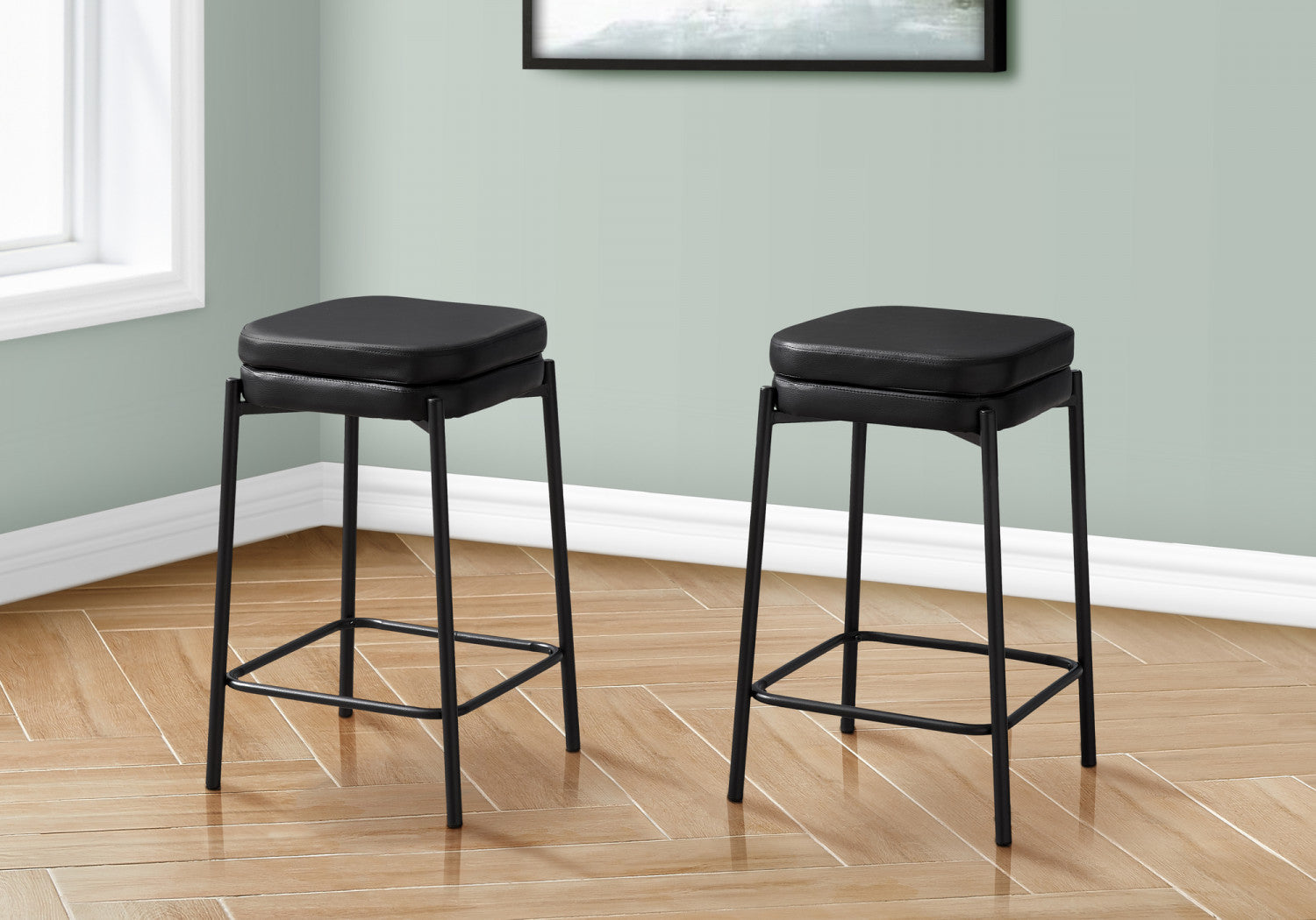 Aspen Counter Stool - Black - Set Of Two