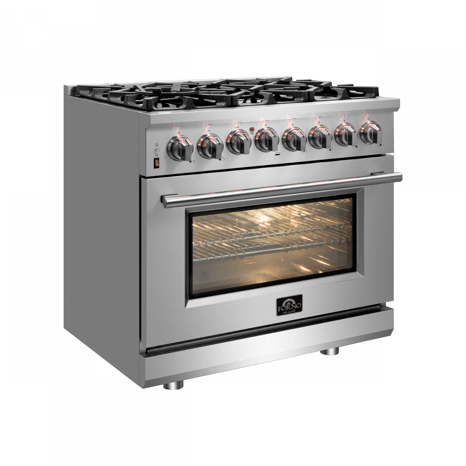 Forno Massimo 30" Stainless Steel Dual Fuel Range With True Convection And Air Fry (4.32 Cu. Ft.) - FFSGS6125-30