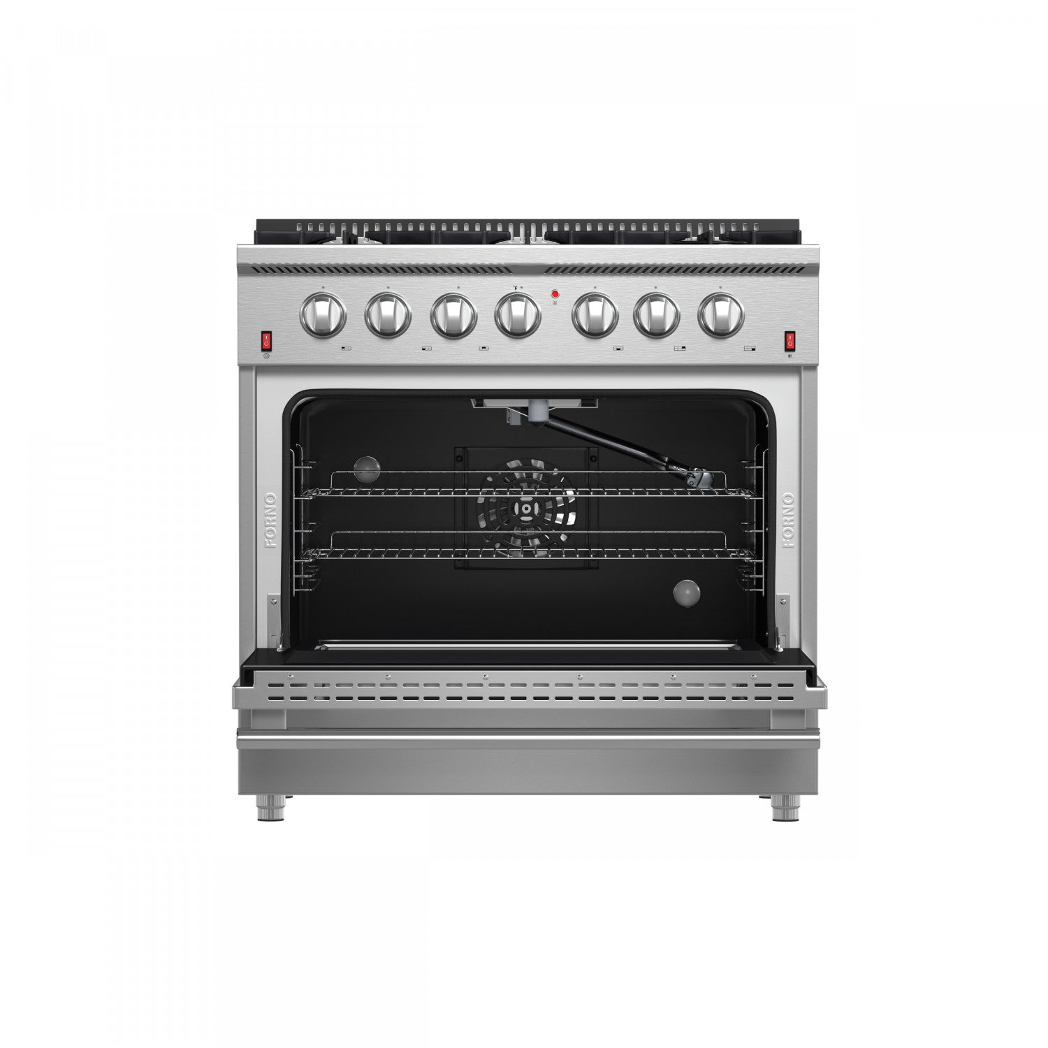 Forno Galiano 36" Stainless Steel Freestanding Gas Range (5.36 Cu. Ft.) - FFSGS6244-36