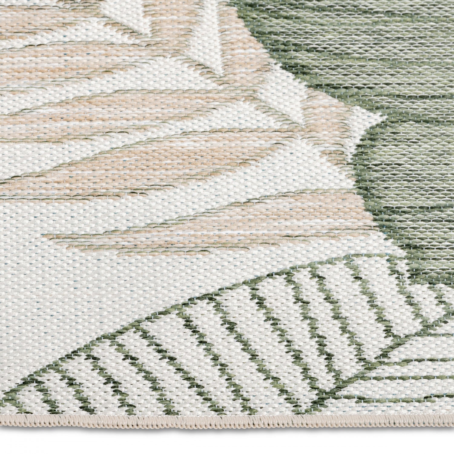 Marbella Floral Outdoor Rug - 8' x 10' - Green