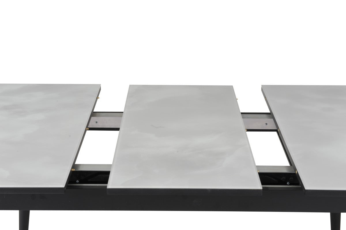 Erme Extendable Dining Table - Light Grey