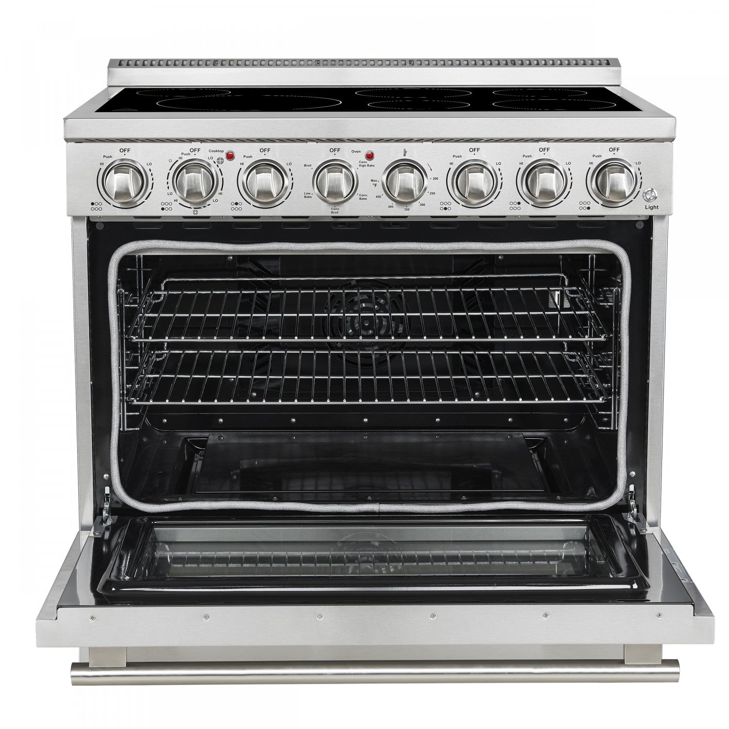 Forno Paolo 36" Stainless Steel Freestanding Electric Range with True Convection (5.44 Cu. Ft.) - FFSEL6011-36