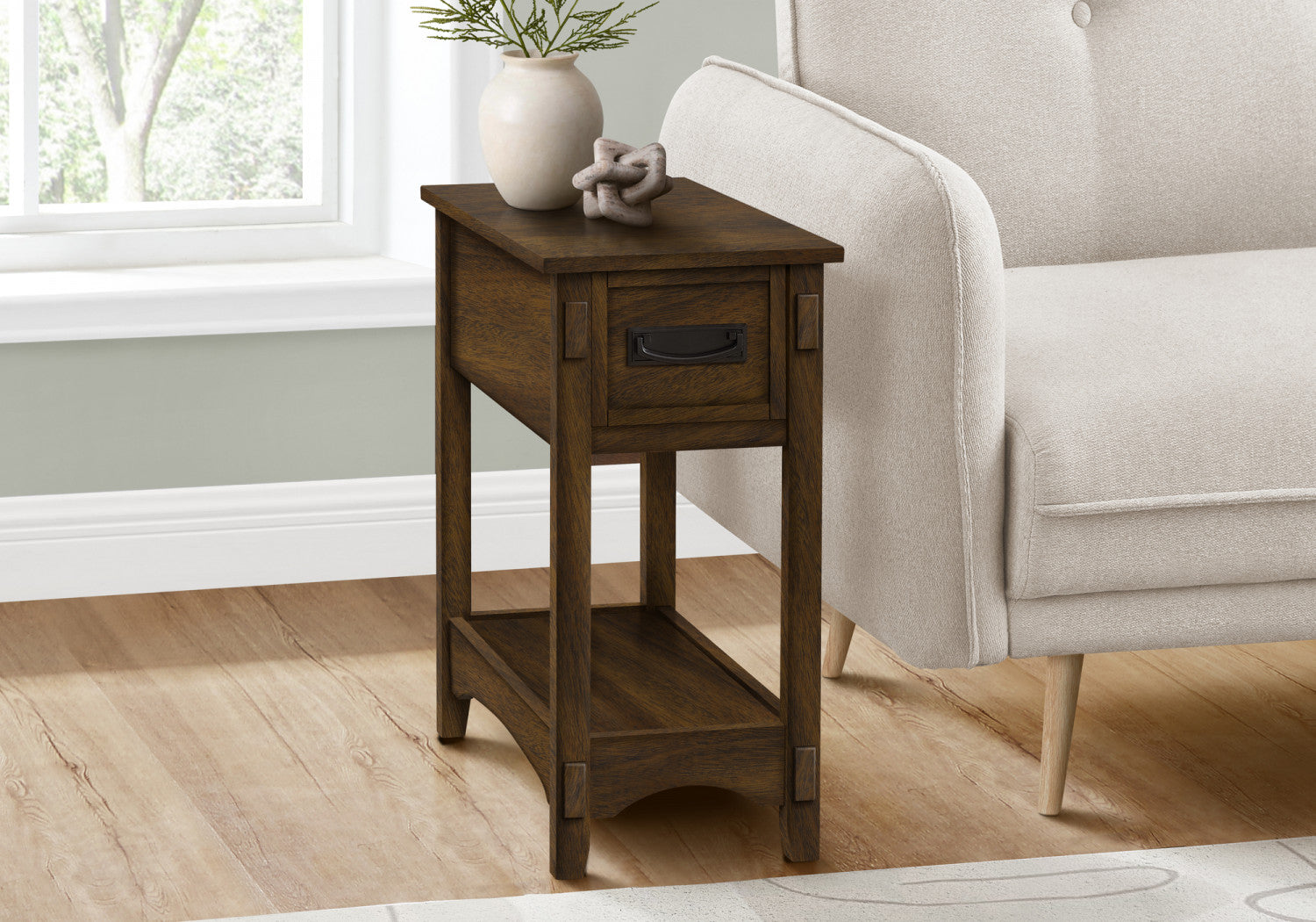 Aurea Side Table - Walnut