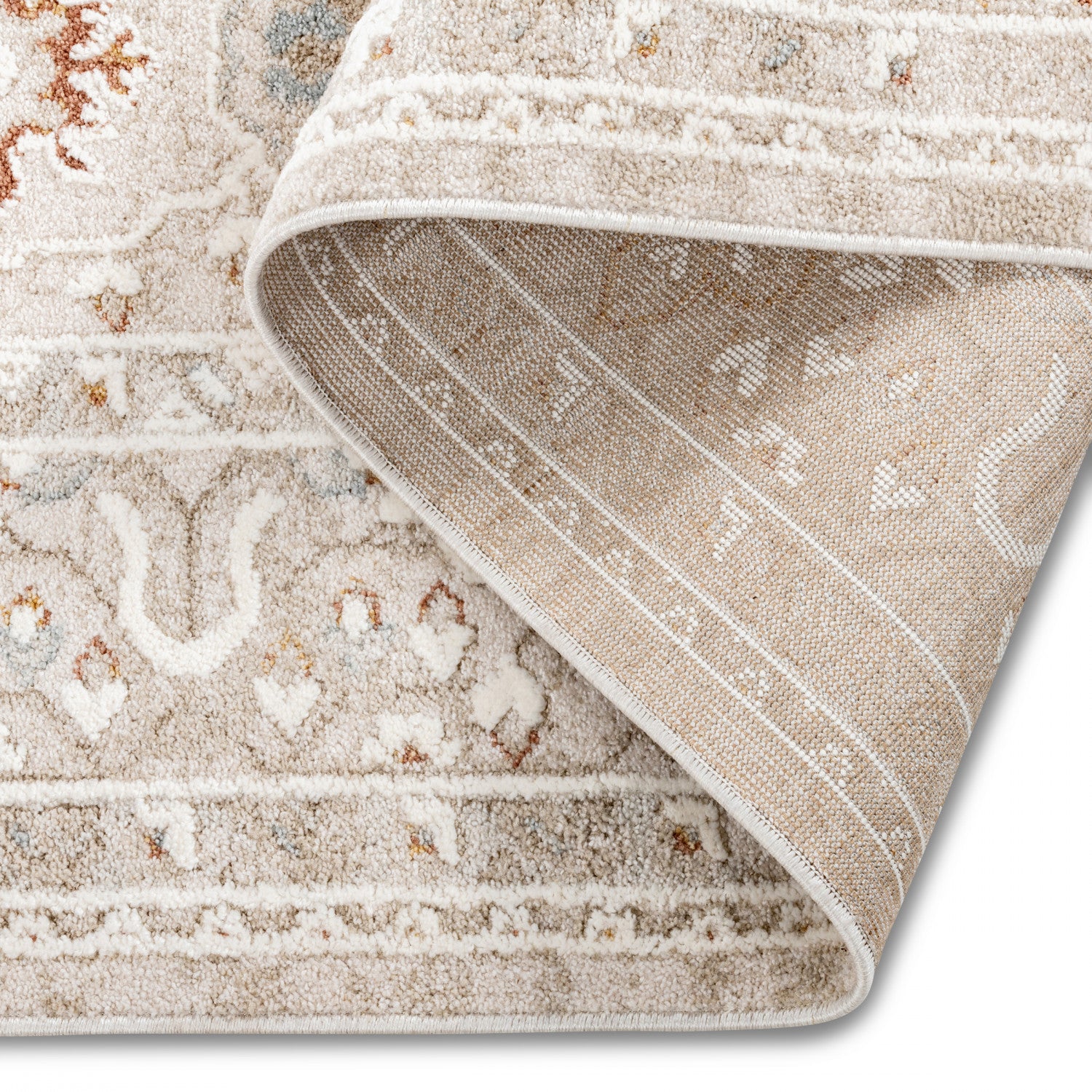 Kopfkino Bordered Rug - 5' x 8' - Multi-Colour