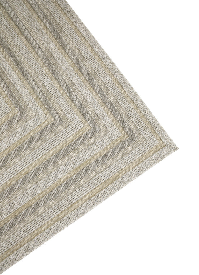 Assia Rectangles Outdoor Rug - 4' x 6' - Beige