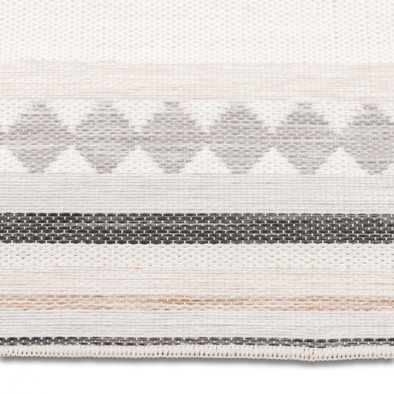 Marbella Modern Outdoor Rug - 8' x 10' - Grey/Black