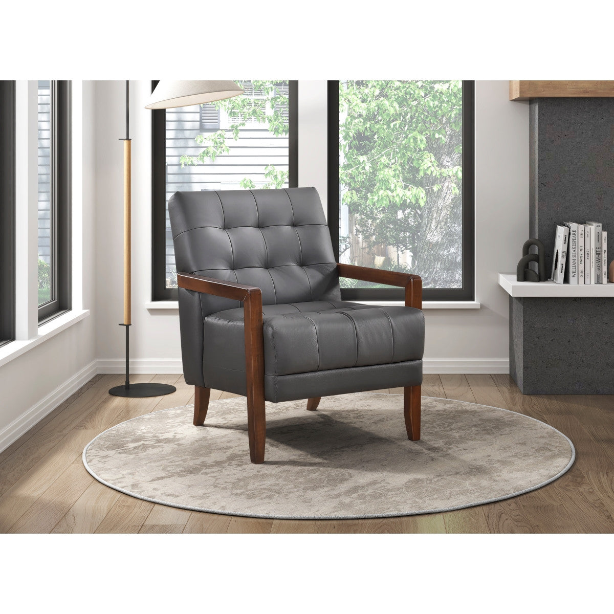 Archam Accent Chair - Dark Grey